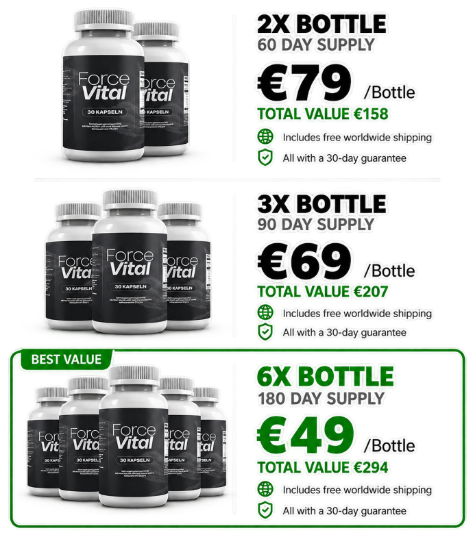 ForceVital aktuelle Pakete – zur offiziellen Bestellseite